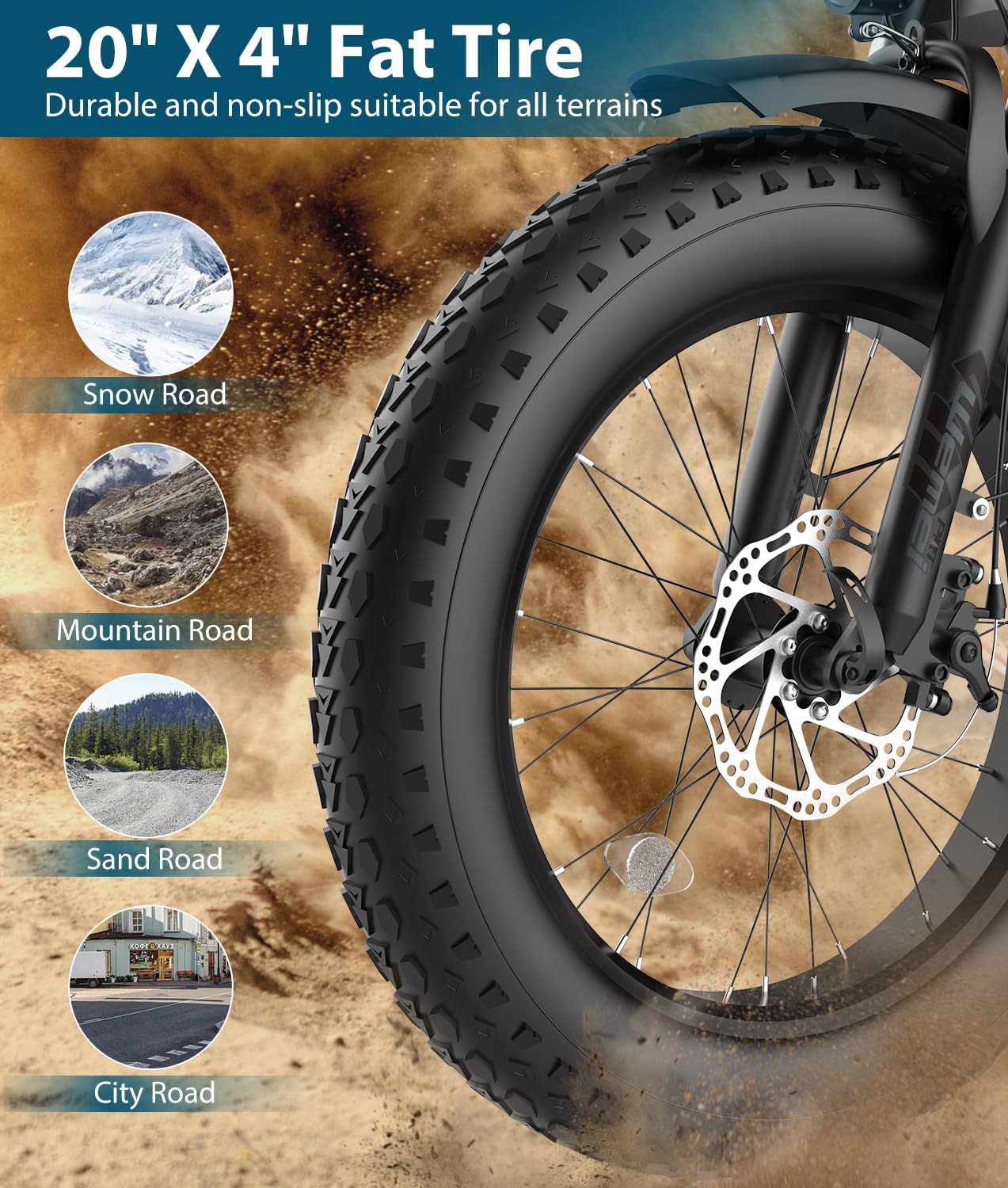 OTD Electric Bike for Adults 1200W Peak Lightweight Mountain Ebikes,28MPH Fast Electric Bicycles,90 Miles PAS Long Range,48V 624Wh Removable Battery,7-Speed E-Bicycles