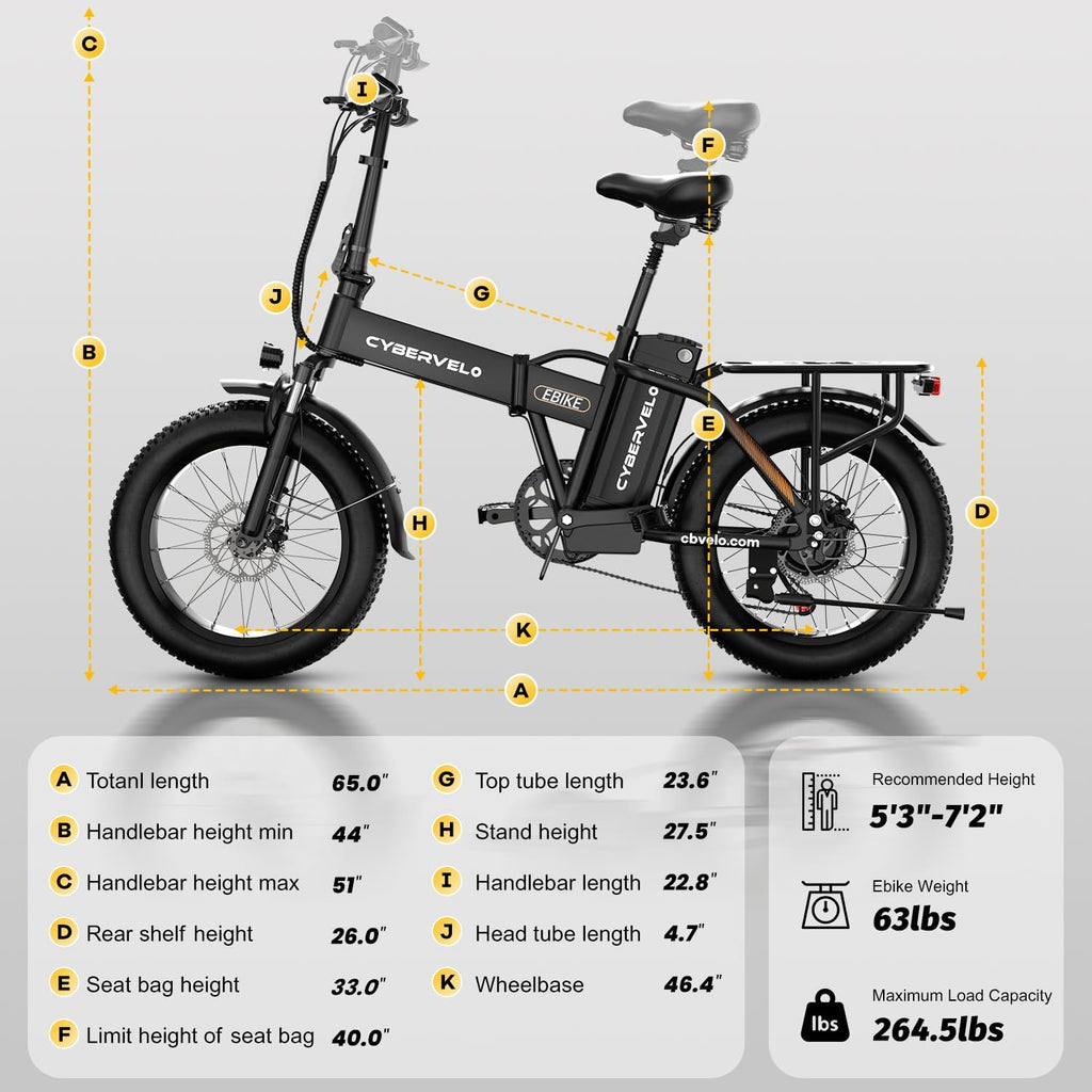 1000 Peak Electric Bike for Adults,up 80 Miles Removable Battery Ebike, 20" Electric E Bike with 7-Speed,Adult Electric Bicycles for Commute Beach Snow All Terrain