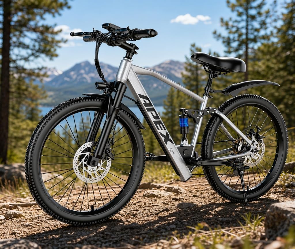 26" Electric Bike for Adults, 1500W Peak Motor,28MPH 65 Miles Commuter E-Bike, UL 2849 Certified,7-Speed Electric Mountain Bike for City, Park and Riding