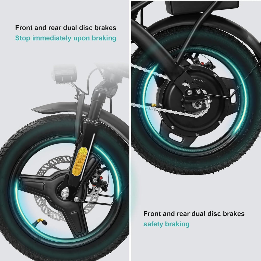 LELEKUAI Electric Bike for Adults, 1200W Peak Motor Commuter Ebike, 20-28MPH Speed, 32 Miles Range, Removable Waterproof Battery, Dual Disc Brakes Electric Bicycle, UL 2849 Certified
