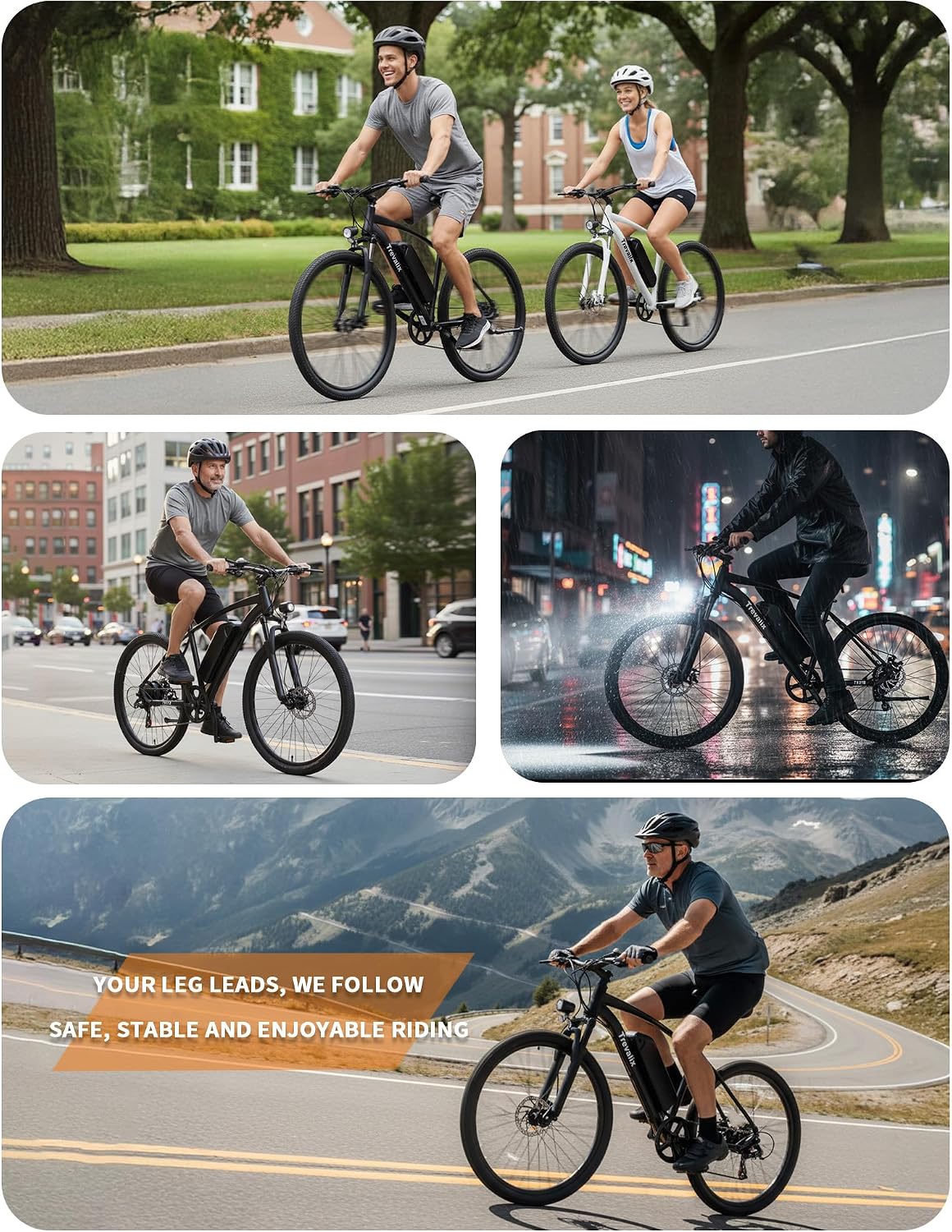 Electric Bike for Adults, 50/74 Miles 20 MPH Mountain Ebike, 500W Peak E Bike with Cadence/Torque Sensor, 10.4/15.6Ah UL 2849 Certified Battery, 26“ Bike with Shimano 6-Speed