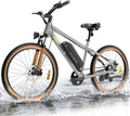 5TH WHEEL Electric Bike for Adults with 750W Peak Motor, 20MPH Speed & 55 Miles Range, Mountain E-Bike with Lockable Suspension Fork, LCD Display, 26" Commuting E Bike with Removable Battery&7 Gears ﻿