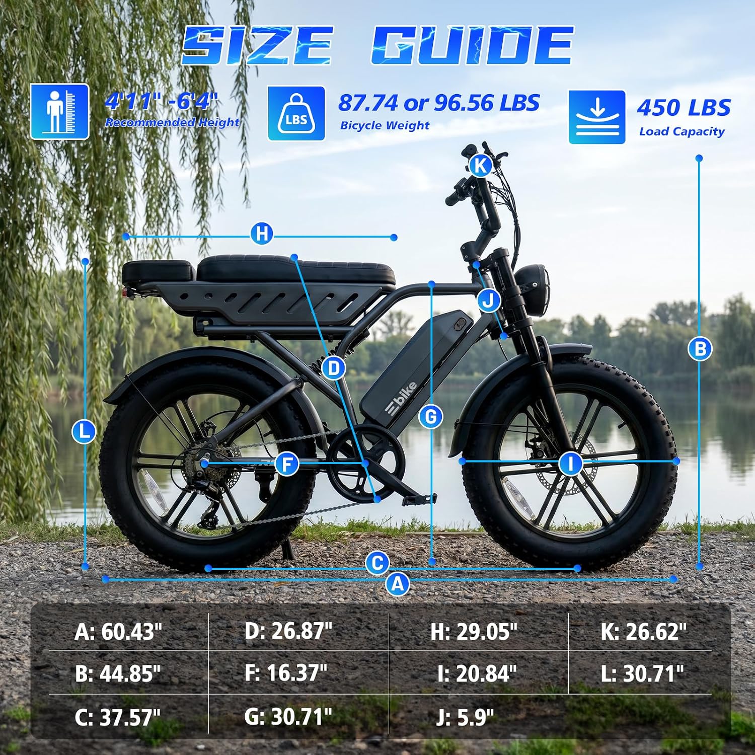 TST Electric Bike for Adults, 48V 15Ah Battery for Urban Cycling, 60 Miles | 1500W Peak Motor, Dual Suspension ,7-speed Gears, 3 Working Modes, Suitable for Commuters and Beginner Cyclists,DIY