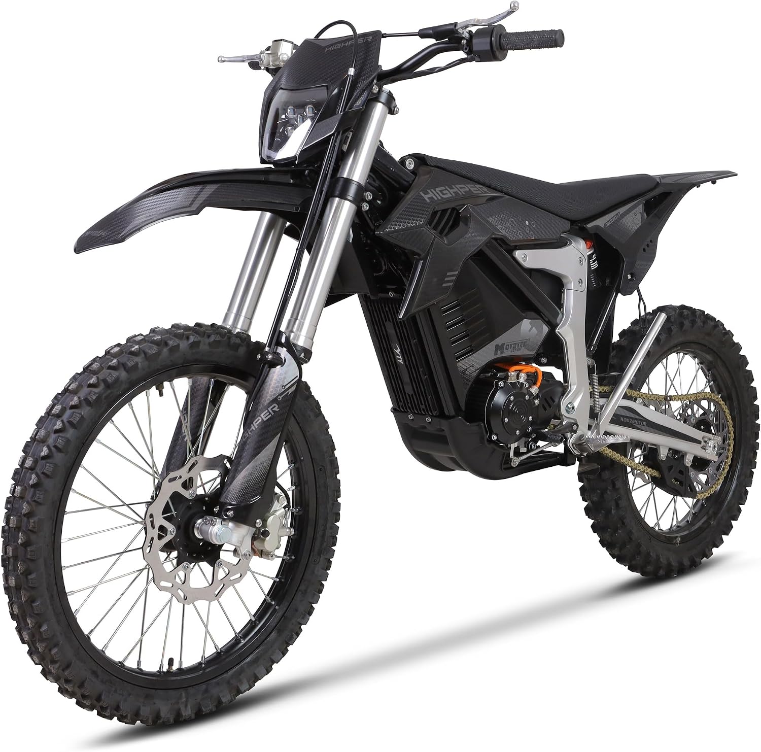 MotoTec Venom 72v 12000w Electric Dirt Bike Black | 72v