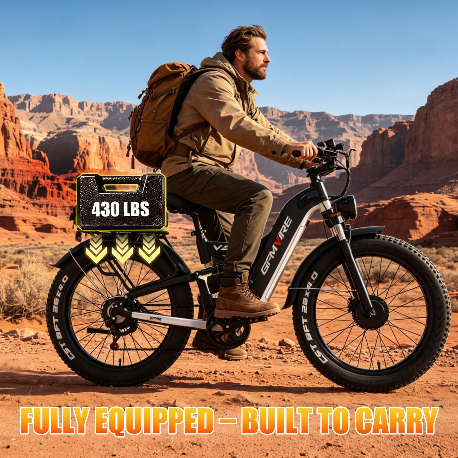 E·Bycco 2026 9000W Peak Dual Motor Electric Bike, 52V 30AH LG Cells, 26" Fat Tire E-Bike for Adults, 50-55MPH Max Speed, 100 Miles Long Range E-Bicycle, Full Suspension & Hydraulic Disc Brakes