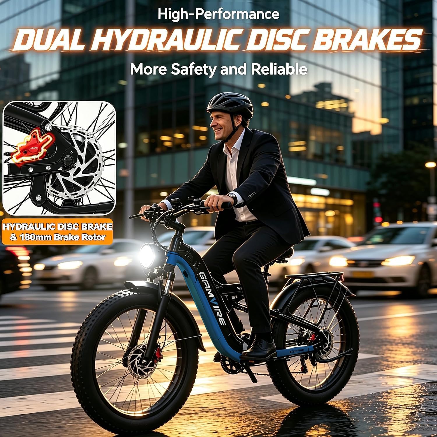 E·Bycco 2026 9000W Peak Dual Motor Electric Bike, 52V 30AH LG Cells, 26" Fat Tire E-Bike for Adults, 50-55MPH Max Speed, 100 Miles Long Range E-Bicycle, Full Suspension & Hydraulic Disc Brakes