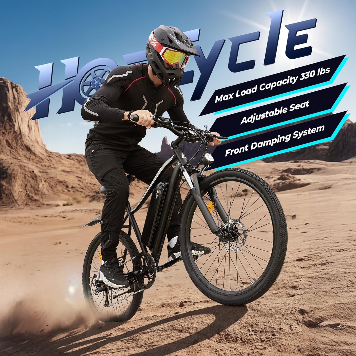 Electric Bike - Electric Bike for Adults, 1500W / 1000W / 750W Peak Motor, Up to 80/75/55Miles, 20MPH EBike, 26'' Tires Lightweight E Bike for Commuting Mountain Road Sand