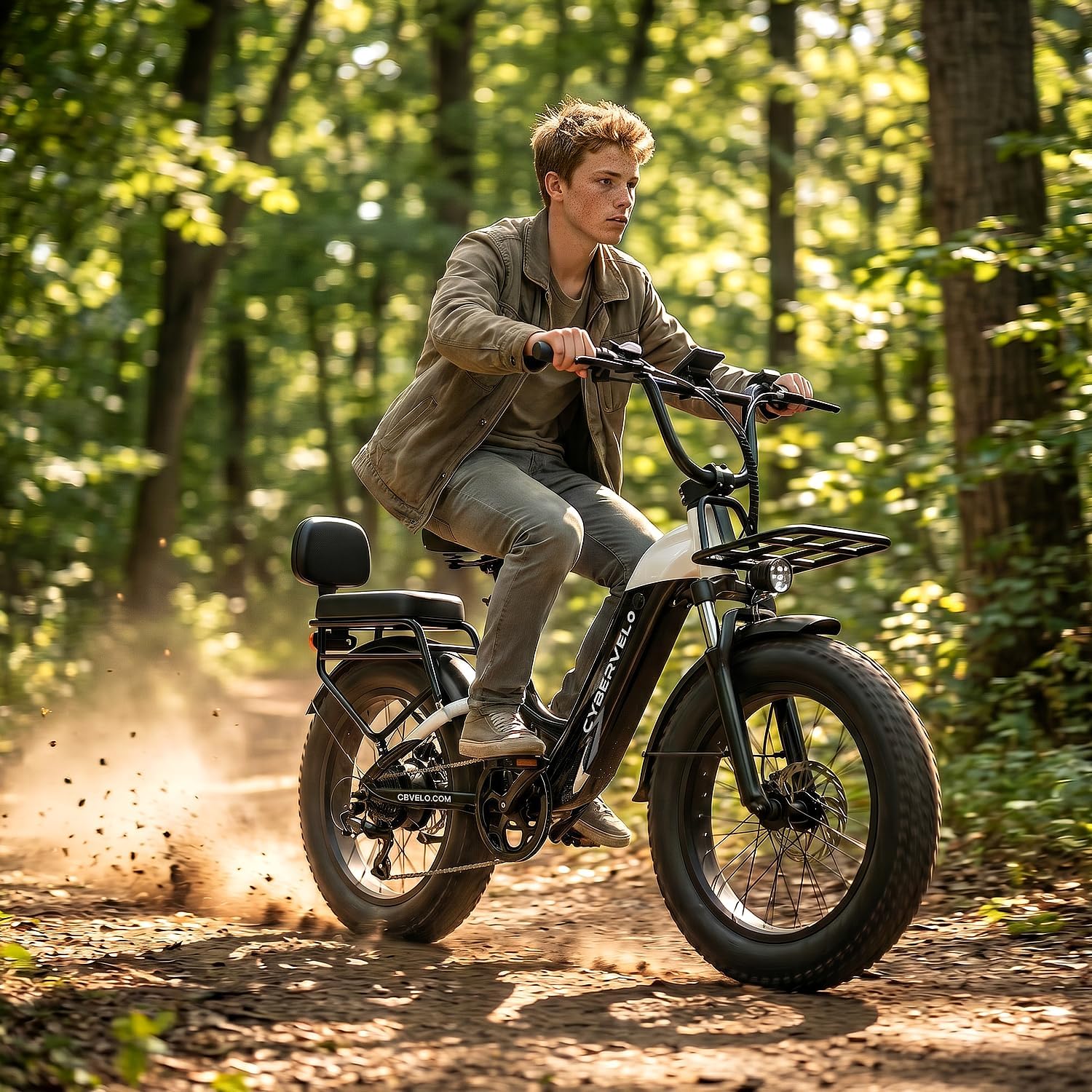 1500W Electric Bike for Adults,960Wh Removable Battery,28MPH, 80-Mile Range,20" x 4" Fat Tire Step-Thru E-Bike,7-Speed All Terrain Electric Mountain Bike