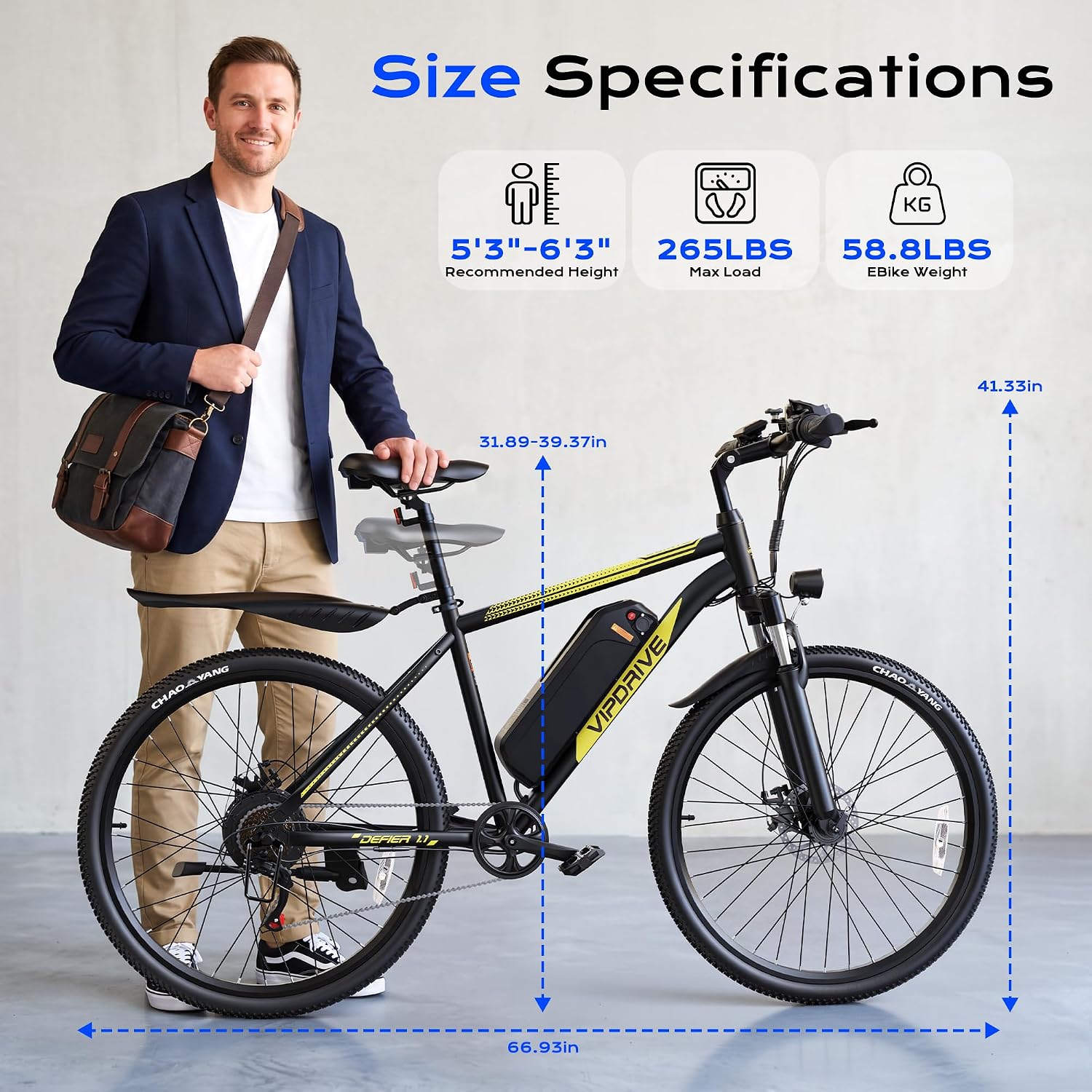 Electric Mountain Bike for Adults, 750W Peak Motor, 20 MPH Commuter Electric Bike, 48V Battery, 50Miles, 24"/26" E-Bike, 7-Speed, Front Suspension, UL Certified