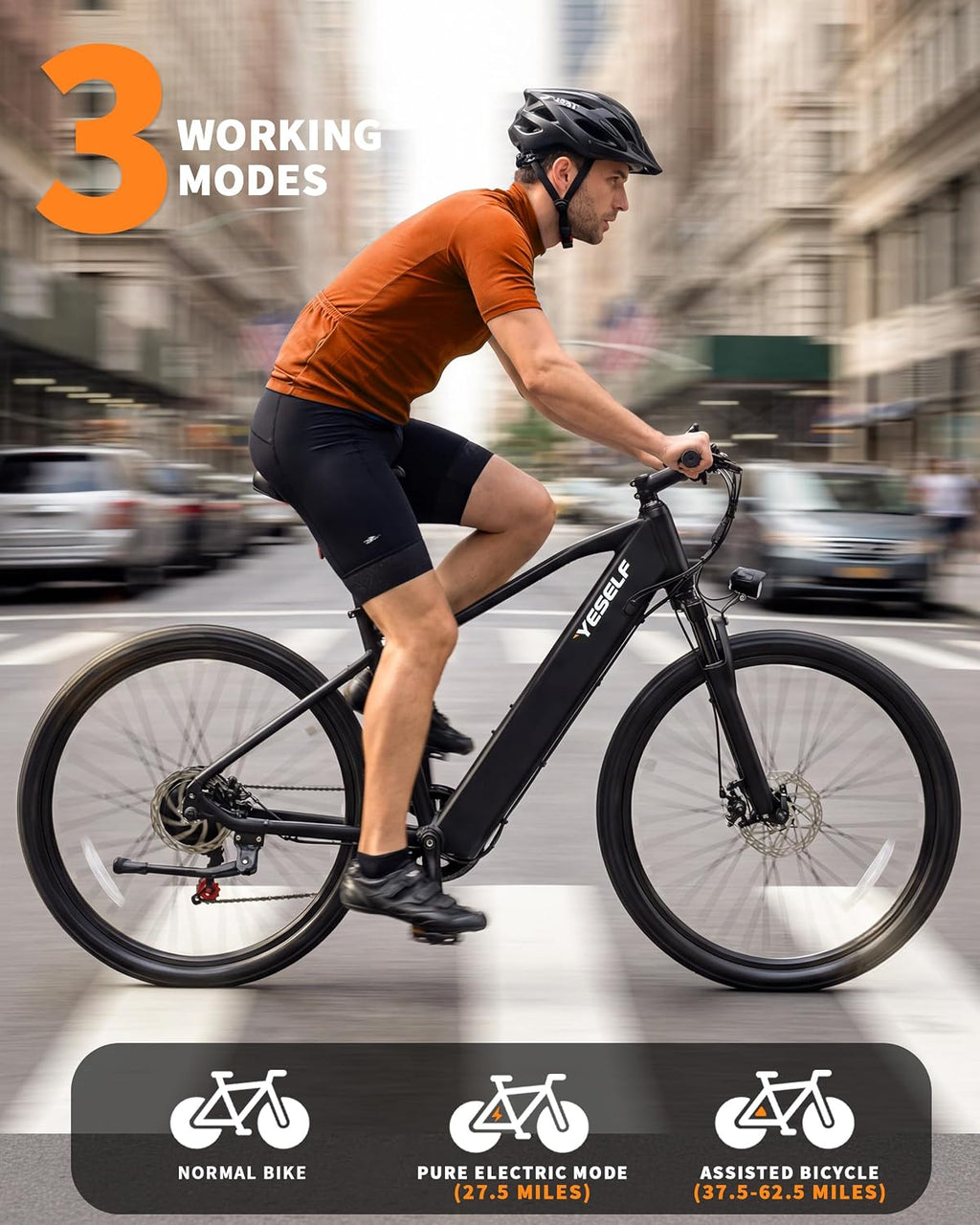 Vintage Electric Bike for Adults, 62.5/74 Miles 20 MPH Commuting Ebike, 750W Peak Mountain E Bike with 12/15.6Ah UL 2849 Certified Battery, 26“ Men Women EBike with Front/Full Suspension
