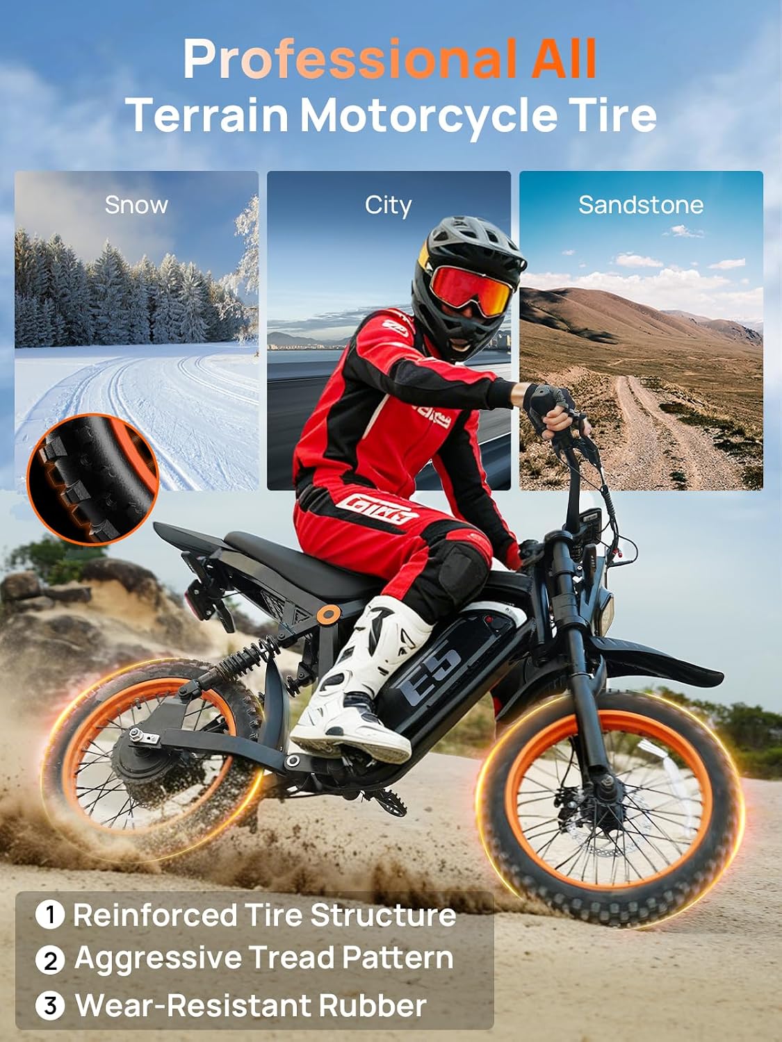 Electric Dirt Bike, 1500W Peak Electric Motorcycle with 48V 20AH Battery, Full Disc Brake and Suspensions, 50-Mile Range, 32 MPH, LCD Display & NFC Start, Off-Road E Dirt Bike for Teens Adults