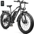 Electric Bike for Adults 26" x 4.0 Fat Tire Ebike,1000W Motor 35MPH Electric Mountain Bike,48V 17.5Ah Removable Battery Up to 80Miles,Hydraulic Brakes,7 Speed,Front Suspension,UL 2849 Certified