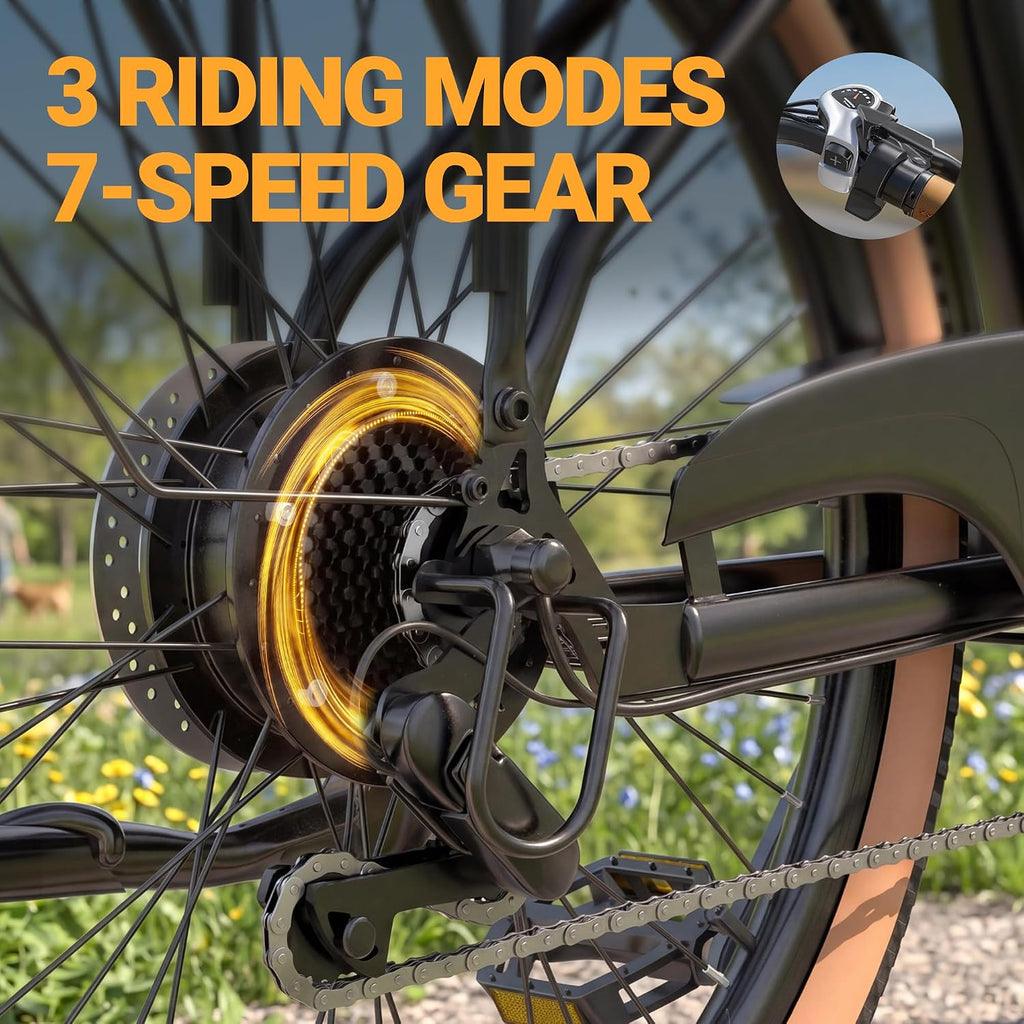 Electric Bike for Adults 14"/20"/26" Ebike 48V 500W/ 1500W | Electric Bicycle 20/25/31 MPH Max Speed 20-60 Miles Range Commuter Off-Road E Bikes