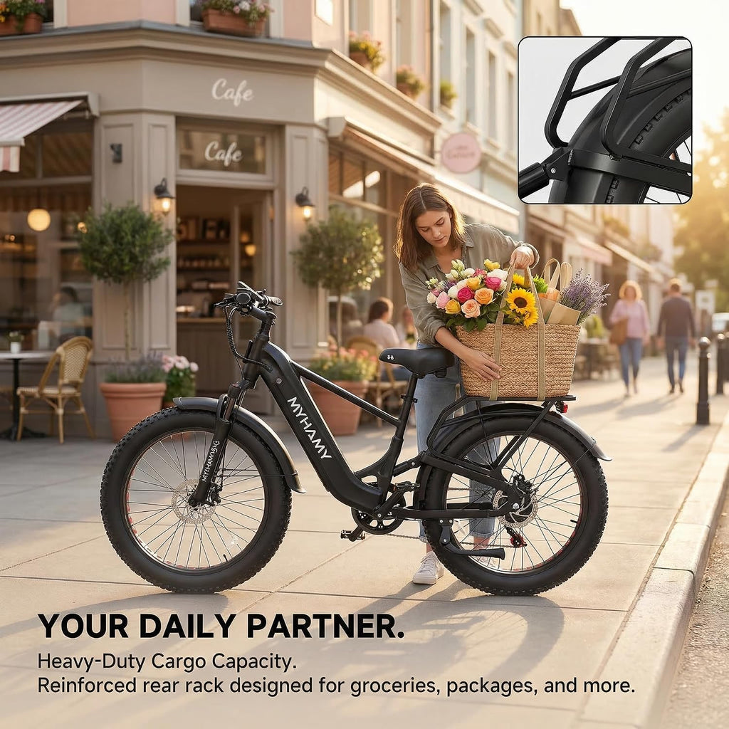 2000W Electric Bike, 35MPH Ebike for Adults 48V 18.5AH Removable Battery for 40-80 Miles, 24/26" Fat Tires Full Suspension for Off Road Commuting