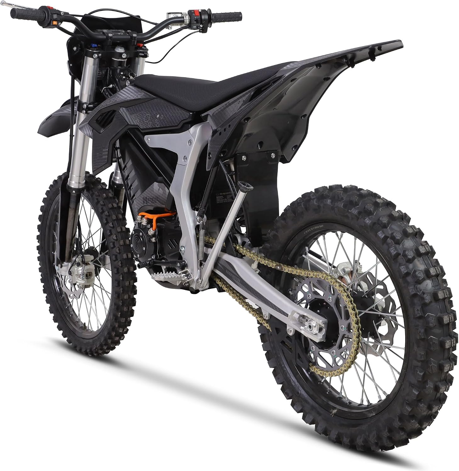 MotoTec Venom 72v 12000w Electric Dirt Bike Black | 72v