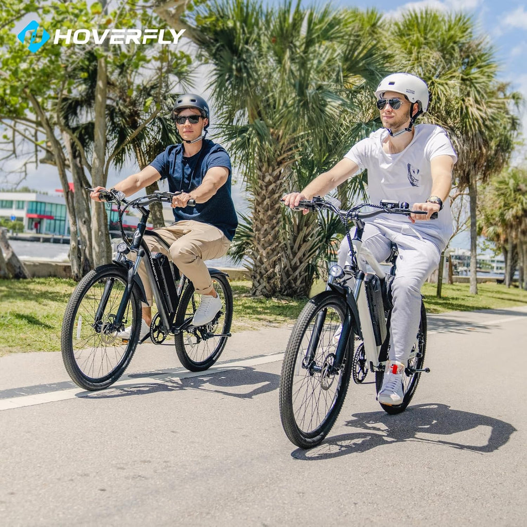 Hoverfly Electric Bike for Adults, 26"/16" Models, 750W/500W Peak Motor, Up to 20/15.5MPH, 48V/36V Removable Battery, Up to 40/28 Miles Range, UL2849 Certified, Electric Bike for Commute/Leisure/Trail