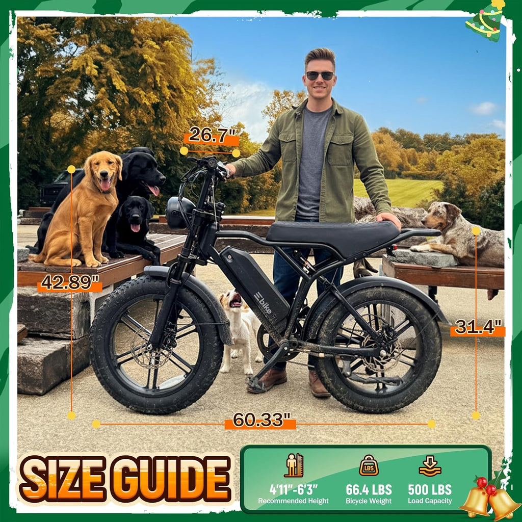 TST Electric Bike for Adults, 48V 15Ah Battery for Urban Cycling, 60 Miles | 1500W Peak Motor, Dual Suspension ,7-speed Gears, 3 Working Modes, Suitable for Commuters and Beginner Cyclists,DIY