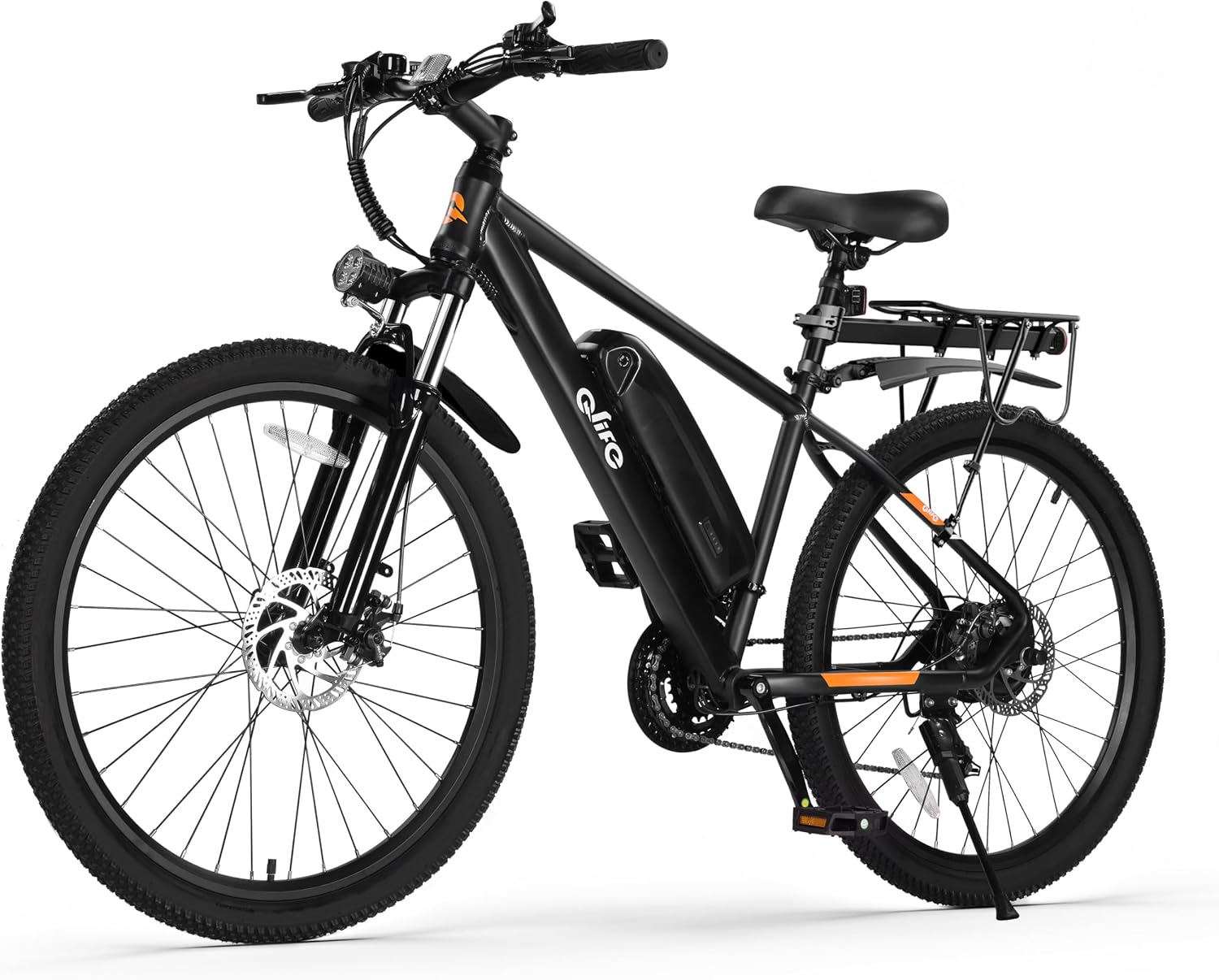 Qlife Racer Electric Bike for Adults - 21-Speed Mountain Lightweight Ebike with Peak 1000W 20+MPH Brushless Motor,375Wh Removable Battery,26X2.1 Tire Step Over E-MTB,Up to 40 Miles