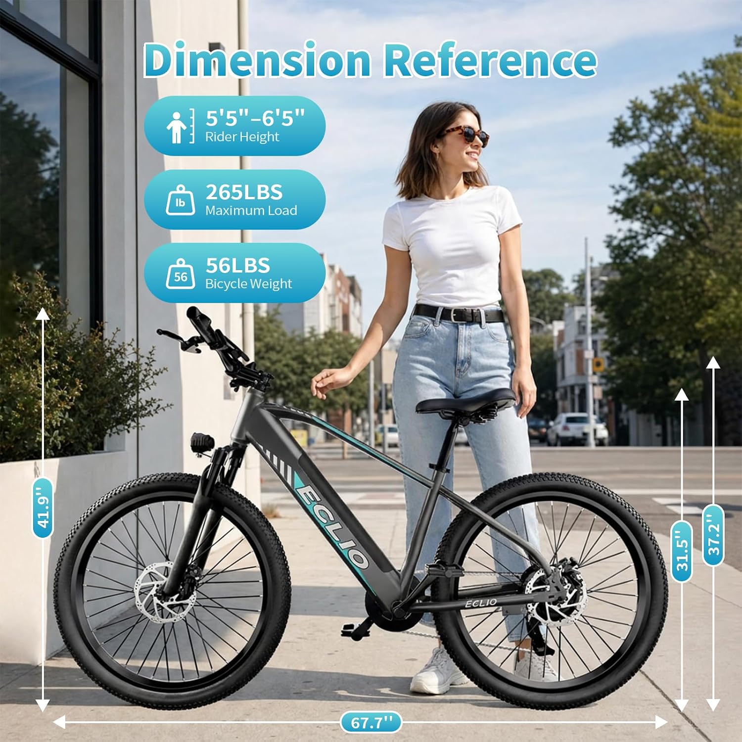 26'' Adult Electric Bike, 750W Peak 48V, 20MPH 7-Speed Commuter UL 2849 | 48V 10Ah Built-in Removable Battery, 3 Riding Modes, 30-50 Miles Range, Electric Bicycle for Men and Women, UL 2849 Standard