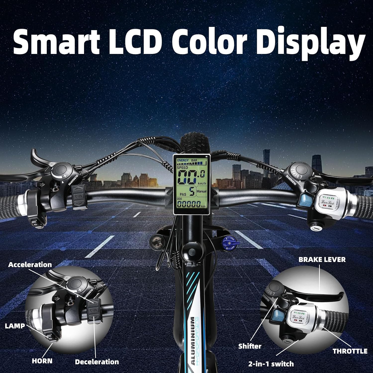 KETELES 26" Fat Tire Electric Bike for Adults 1000W Mountain Snow Beach Ebike 27MPH, 48V 15AH Removable Battery Electric Dirt E Bikes 21 Speed E-Bike Front Suspension UL Certified