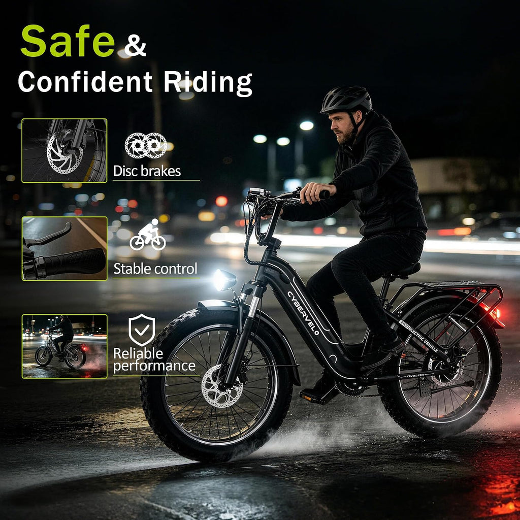 1000W Electric Bike for Adults,70 Miles,26" Commuter Electric Bike,48V Removable Battery,Electric Bicycles for Women/Man, 7-Speed Dual Disc Brake,UL2849