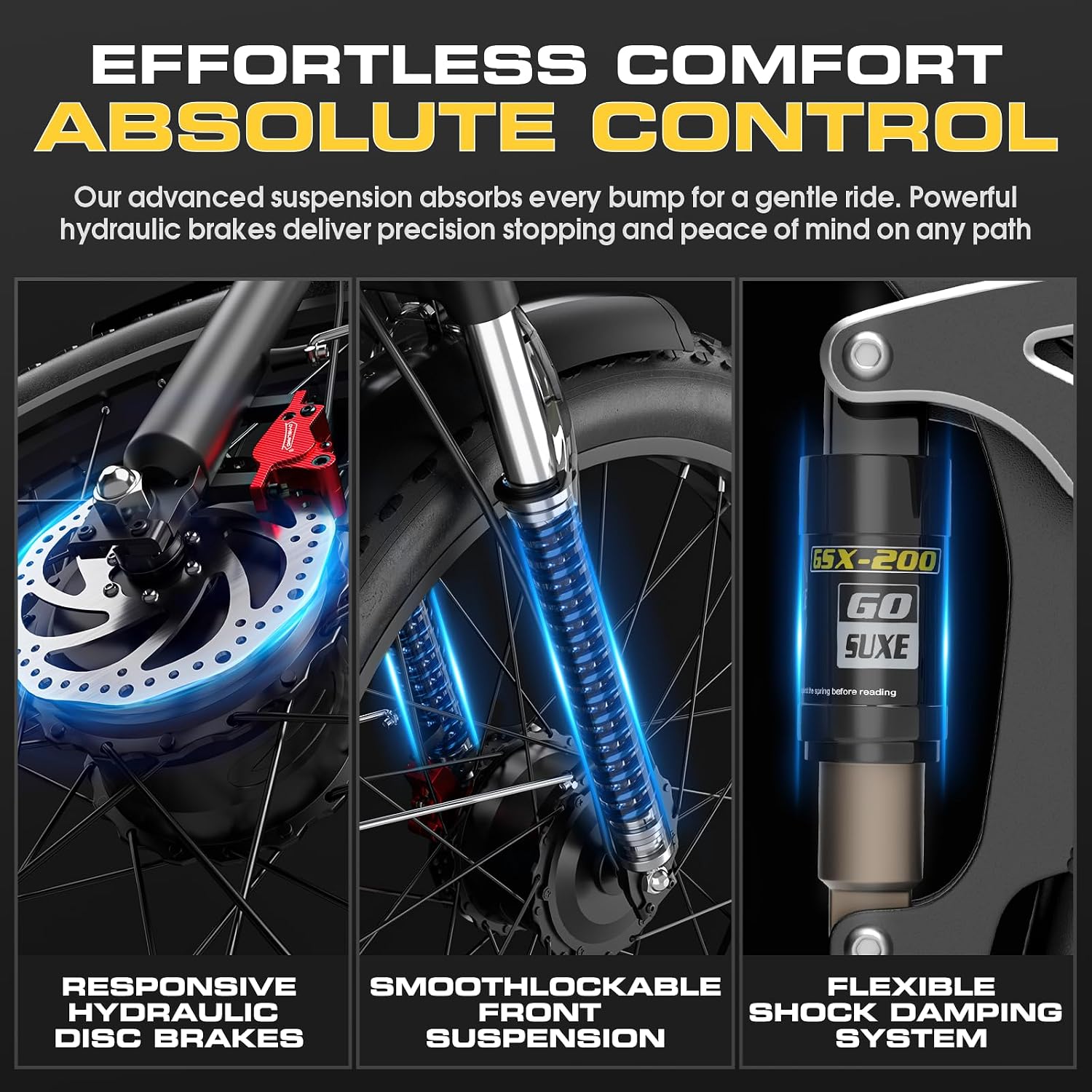 9000W Dual Motor Electric Bike for Adults, 48MPH Fast Full Suspension Ebike, 52V 36Ah Removable Battery for 120 Miles Range, 26 Inch Fat Tire Dual Shock All-Terrain E-Bike, 400lbs Capacity
