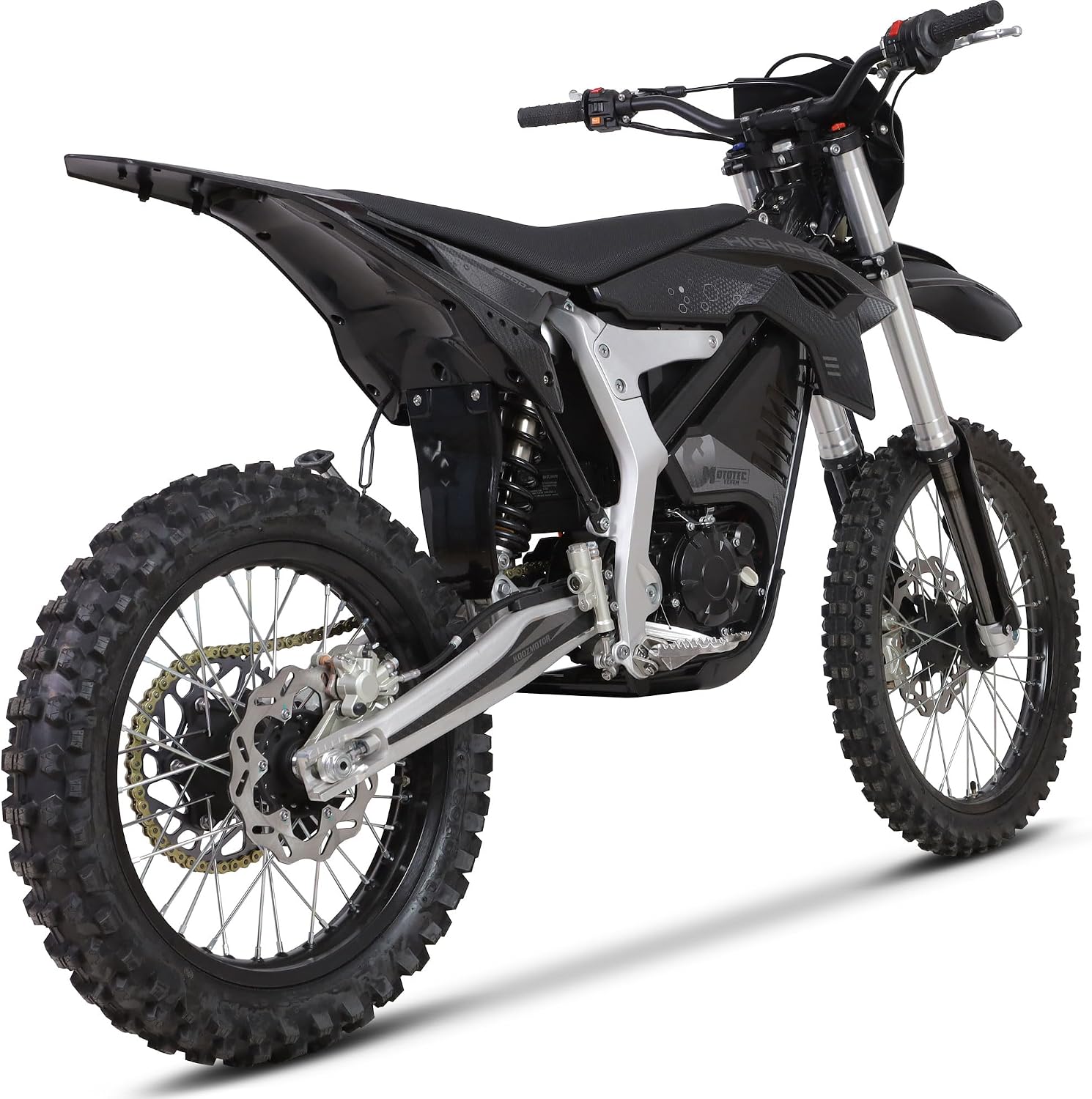 MotoTec Venom 72v 12000w Electric Dirt Bike Black | 72v