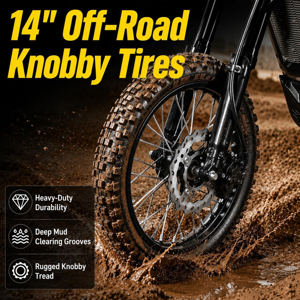 Q1 Electric Dirt Bike for Adults & Teens, 6000W Peak Mid-Drive Motor, 60 MPH Electric Motorcycle, 60V 30Ah Removable Battery, 60-Mile Range, Hydraulic Brakes & Full Suspension