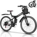 Vivi M026TGB Electric Bike 26" Electric Bike for Adults, 500W Motor Folding Electric Mountain Bike, 48V Removable Battery Ebike, 21 Speed Ebike, Top 19.8Mph, Up to 50 Miles, SGS Certified to UL2849