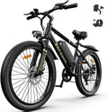 Electric Bike for Adults, Commuter & Off-Road Mountain Ebike | Commuter Ebike with Phone Holder & Lock,7-Speed 26" Tire 1500W Peak Motor 20MPH Up to 45-Mile Range, 480Wh Removable Battery