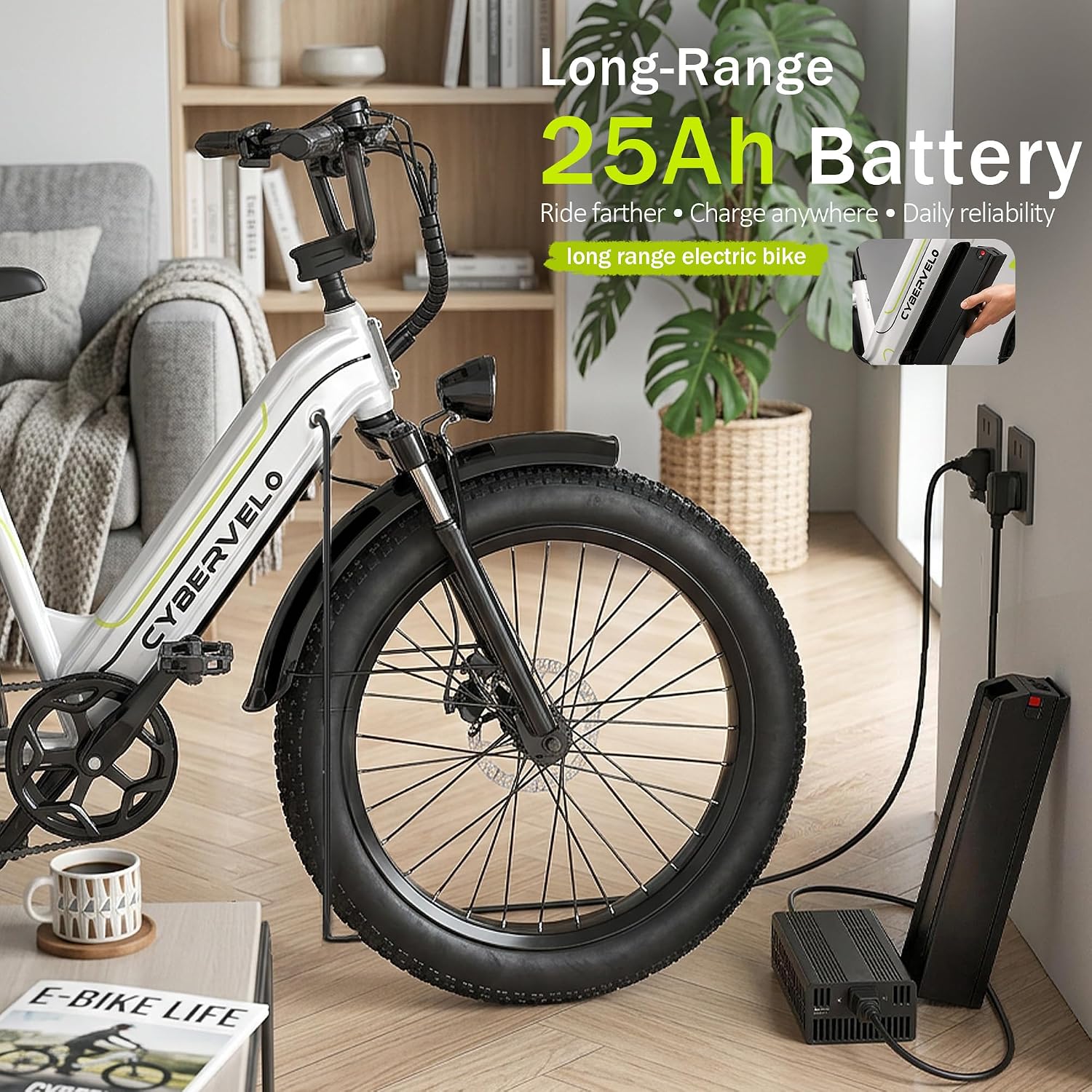 1000W Electric Bike for Adults,70 Miles,26" Commuter Electric Bike,48V Removable Battery,Electric Bicycles for Women/Man, 7-Speed Dual Disc Brake,UL2849
