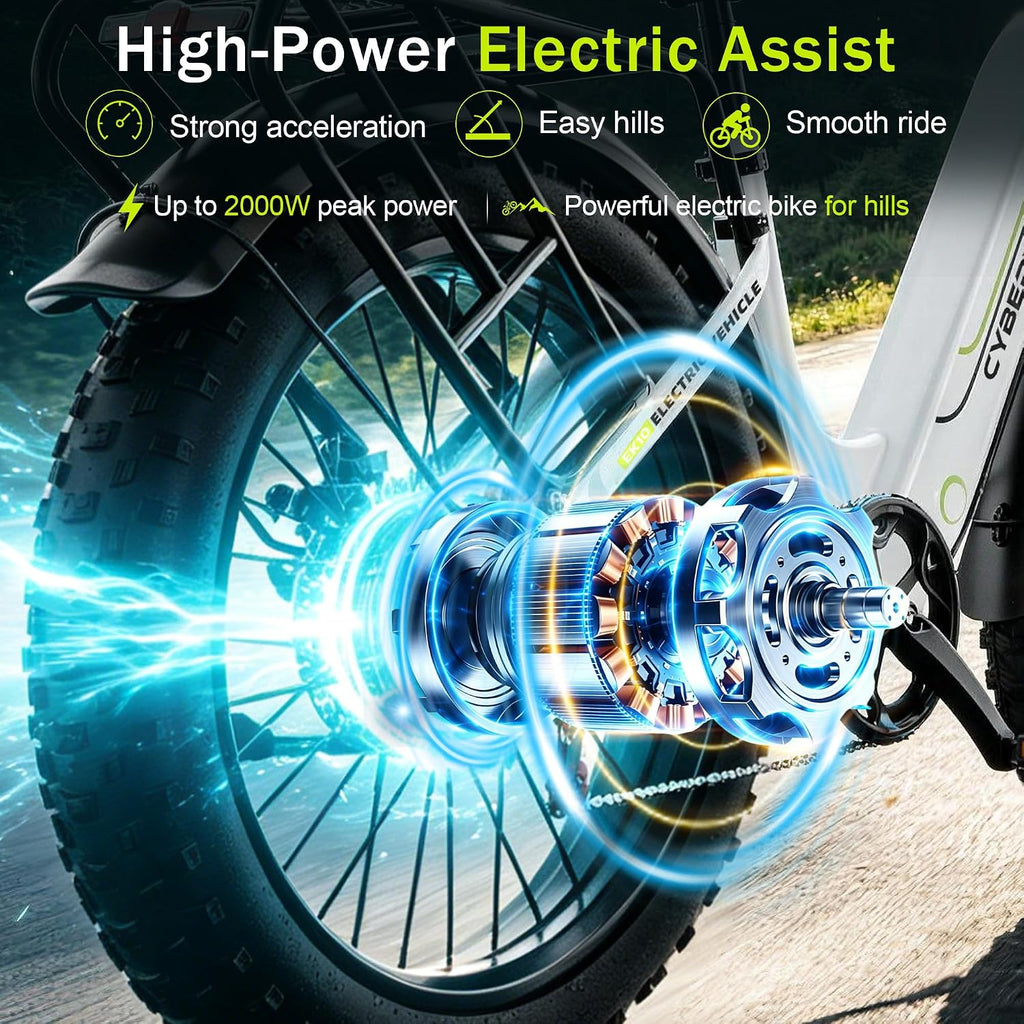 1000W Electric Bike for Adults,70 Miles,26" Commuter Electric Bike,48V Removable Battery,Electric Bicycles for Women/Man, 7-Speed Dual Disc Brake,UL2849