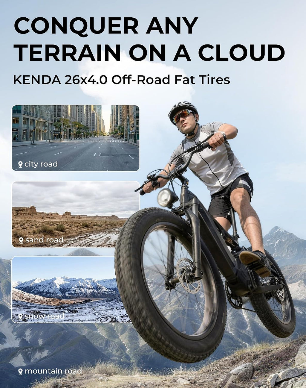 Skeri Electric Bike for Adults, 1000W Motor 28MPH All-Terrain Ebike, 48V 20AH Battery 85 Miles Long Range, 26" Fat Tire Full Suspension Mountain E-Bike, Aluminum Alloy Frame
