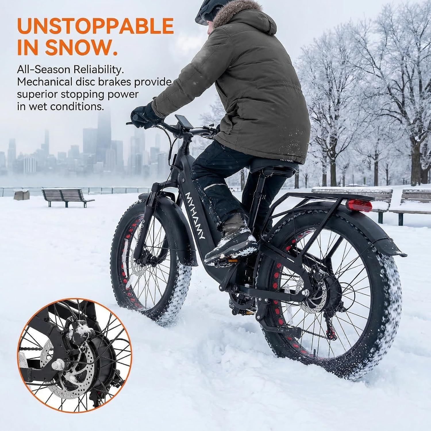 2000W Electric Bike, 35MPH Ebike for Adults 48V 18.5AH Removable Battery for 40-80 Miles, 24/26" Fat Tires Full Suspension for Off Road Commuting
