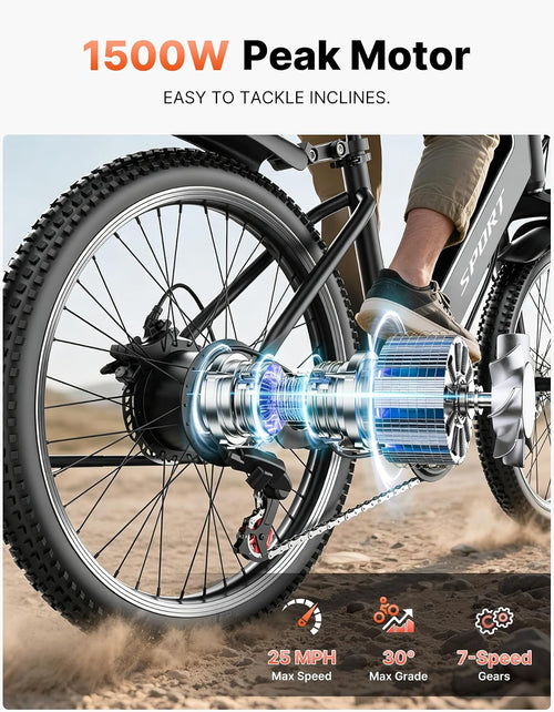 ASKGO Electric Bike for Adults, 1500W Peak Ebike with 48V 12Ah Removable Battery, Up to 25MPH 65 Miles, 26 inch Adult Electric Bicycles for Commute, City Cruiser E-Bike for Adult, Step-Thru,7-Speed