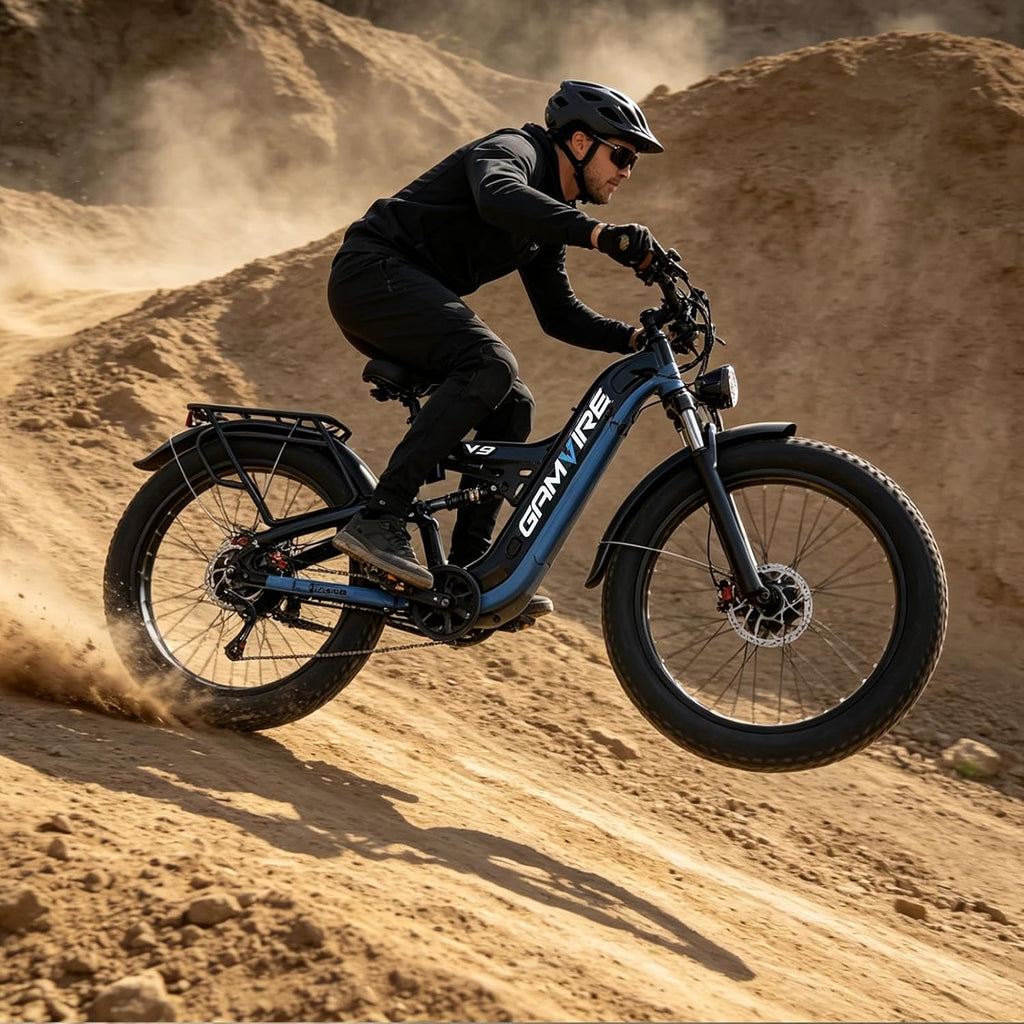E·Bycco 2026 9000W Peak Dual Motor Electric Bike, 52V 30AH LG Cells, 26" Fat Tire E-Bike for Adults, 50-55MPH Max Speed, 100 Miles Long Range E-Bicycle, Full Suspension & Hydraulic Disc Brakes