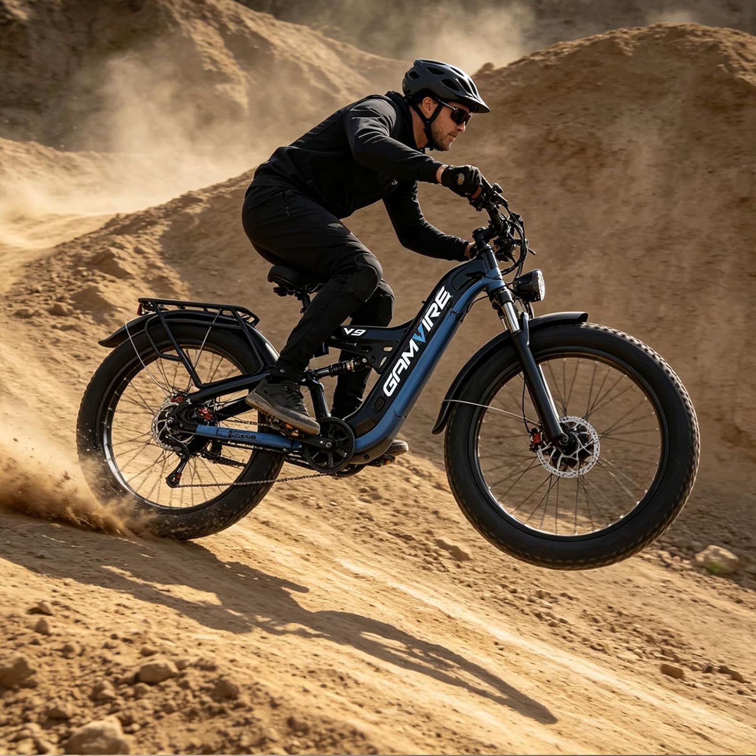 E·Bycco 2026 9000W Peak Dual Motor Electric Bike, 52V 30AH LG Cells, 26" Fat Tire E-Bike for Adults, 50-55MPH Max Speed, 100 Miles Long Range E-Bicycle, Full Suspension & Hydraulic Disc Brakes