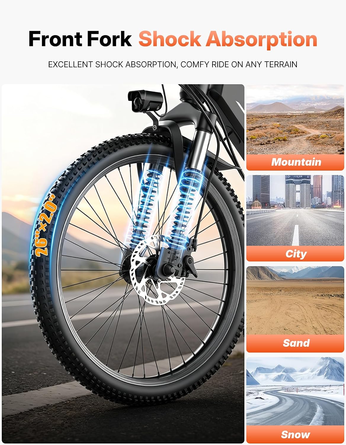 ASKGO Electric Bike for Adults, 1500W Peak Ebike with 48V 12Ah Removable Battery, Up to 25MPH 65 Miles, 26 inch Adult Electric Bicycles for Commute, City Cruiser E-Bike for Adult, Step-Thru,7-Speed