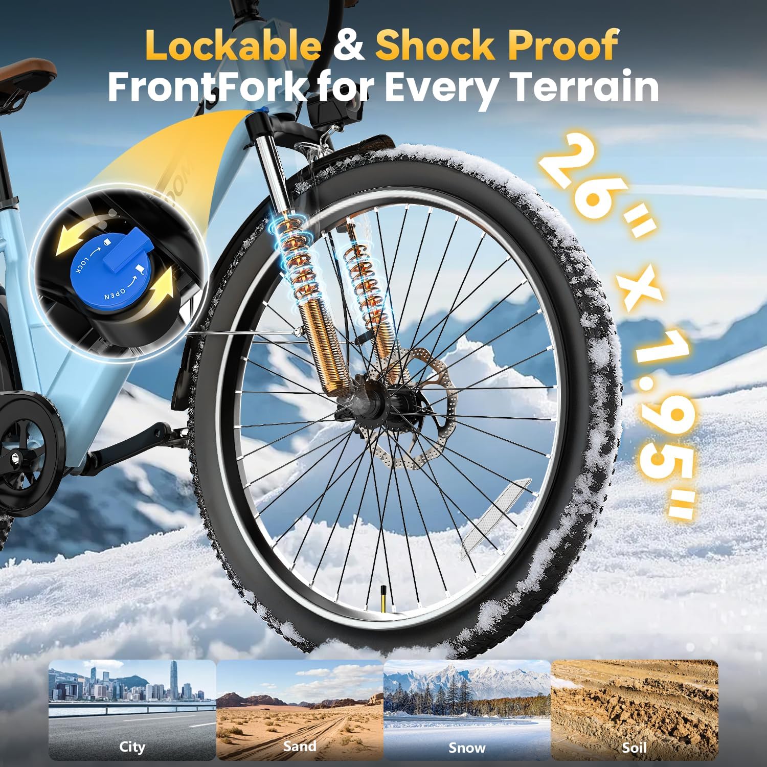 Electric Bike for Adults 1000W 1500W Peak Motor 15AH 20AH Removable Battery 70Miles 80Miles UL 2849 Certified Electric Commuter Bike Man Woman Ebike