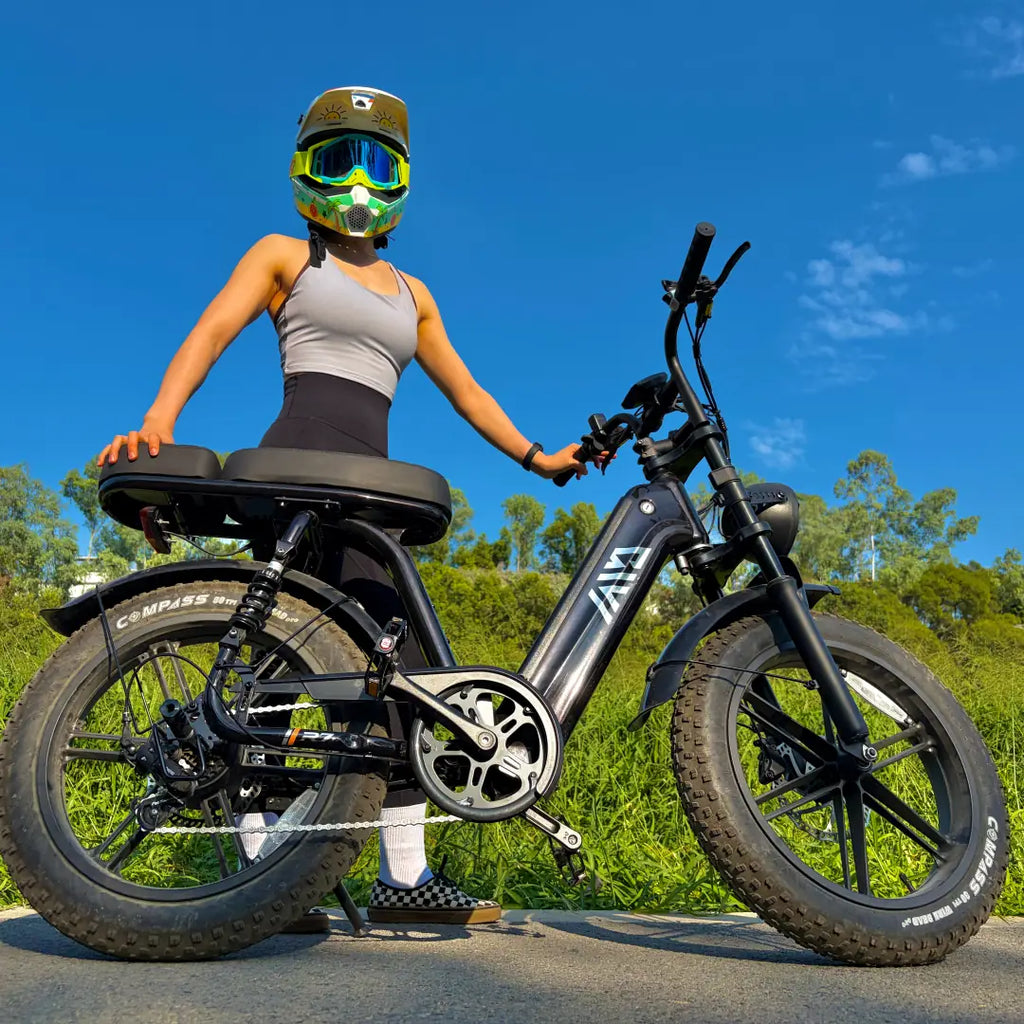 TST® R7 Moped Style 1500W Full Suspension Electric Cargo Bike | 2026 New Model