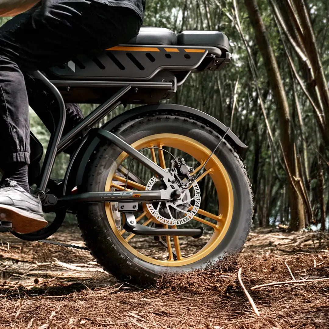 TST® R9 Dual-Battery 1500W Long-Range Full-Suspension Moped Style Electric Bike (2026 Model)
